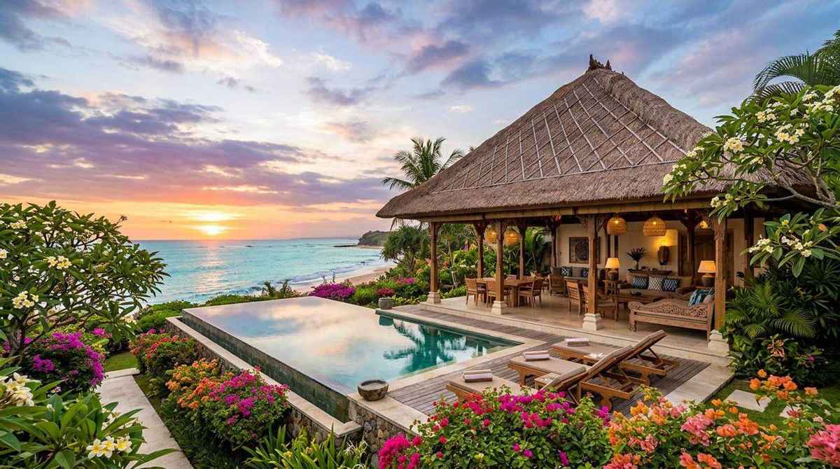 Beachfront land for sale overlooking turquoise water, Rote Island