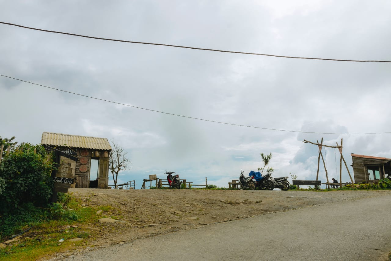 Rural Rote village with a small Protestant church and closed warung on a quiet Sunday